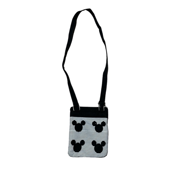 Disney‎ Parks Mickey Mouse Disney Crossbody Purse Black And White - Picture 3 of 5